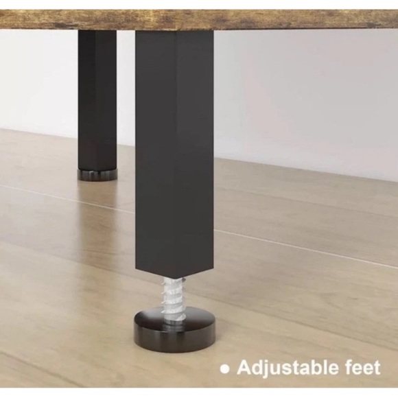 LAATOOREE 5 Tier Narrow Bookshelf, 4 Cube Bookcase Rustic Brown NEW - Picture 3 of 3